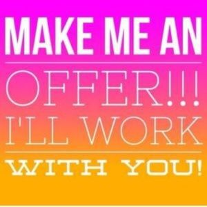 Make an offer and I’ll work with you!